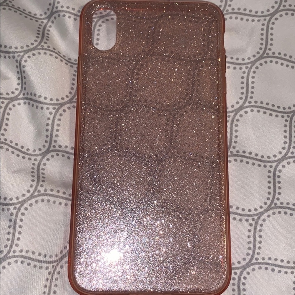 iPhone XS Max pink glitter vase